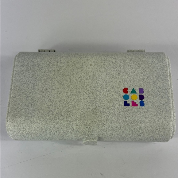 Caboodles Handbags - Vintage Caboodles Speckled Gray Organizer with Mirror